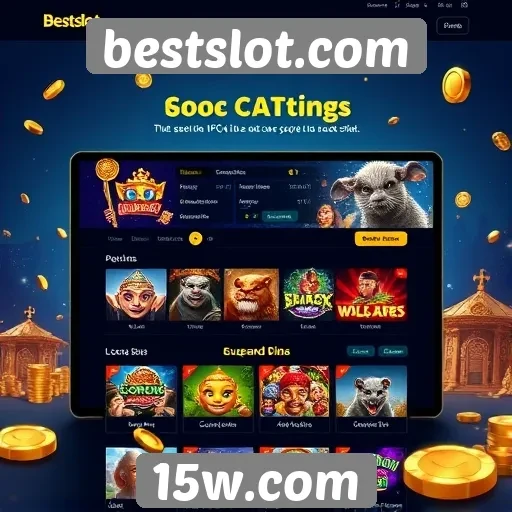 Análise da interface do site bestslot